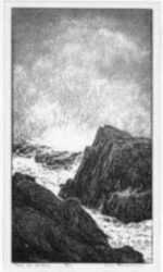 Print by Leo Meissner: Fan of Spray (pencil signed), represented by Childs Gallery