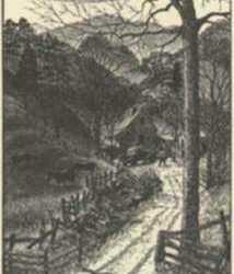 Print by Leo Meissner: Mountain Home [North Carolina], represented by Childs Gallery