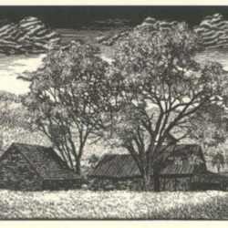 Print by Leo Meissner: New England, represented by Childs Gallery