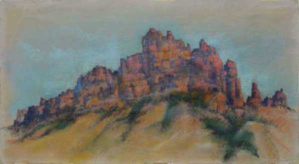 Pastel by Leo Meissner: Oak Creek Canyon [Arizona], represented by Childs Gallery
