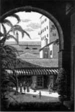 Print by Leo Meissner: Palm Beach Via [Florida], represented by Childs Gallery