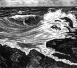 Print by Leo Meissner: Running Sea, represented by Childs Gallery