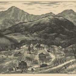 Print by Leo Meissner: Star Ridge, North Carolina, represented by Childs Gallery