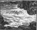 Print by Leo Meissner: White Water, represented by Childs Gallery