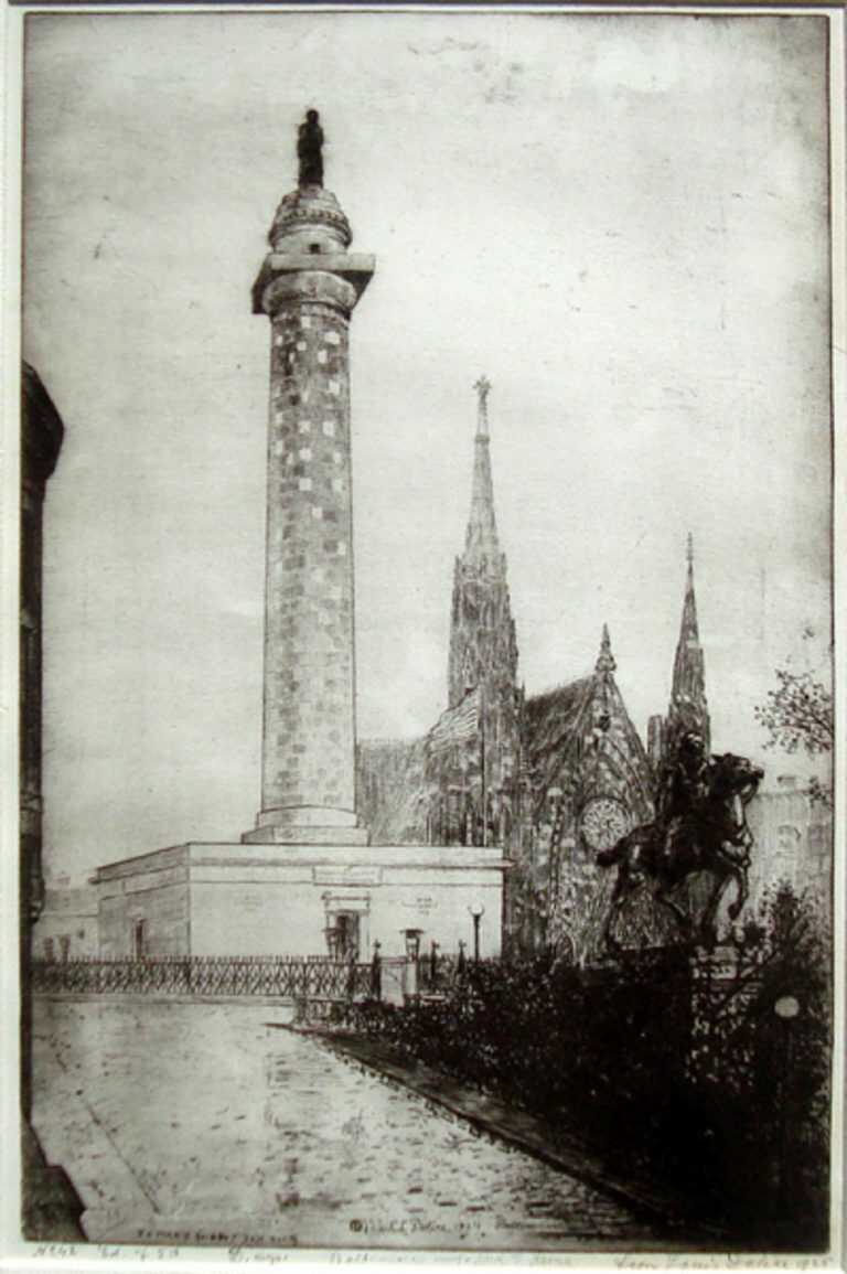 Print by Leon Dolice: Baltimore, available at Childs Gallery, Boston