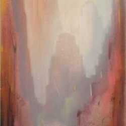 Pastel by Leon Dolice: [Manhattan Skyline II], represented by Childs Gallery