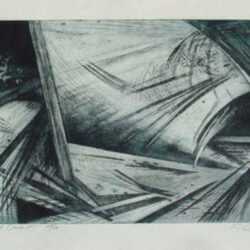 Print by Letterio Calapai: Ascent and Descent, represented by Childs Gallery