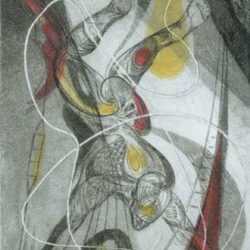 Print by Letterio Calapai: Circus II (Space Man), represented by Childs Gallery