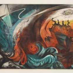 Print by Letterio Calapai: Earthquake, represented by Childs Gallery
