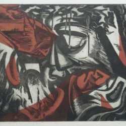 Print by Letterio Calapai: The Seven Last Words of Christ: No. 3, "Woman, behold thy so, represented by Childs Gallery