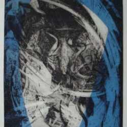 Print by Letterio Calapai: The Seven Last Words of Christ: No. 5, "I thirst", represented by Childs Gallery