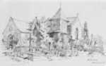 Drawing by Lilian Greene: St. David, Quimperle, represented by Childs Gallery