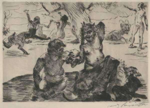 Print by Lovis Corinth: Bacchus, represented by Childs Gallery