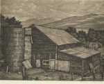 Print by Luigi Lucioni: Vermont Survival, represented by Childs Gallery