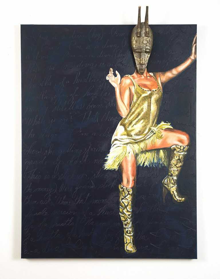 Painting by Margaret Rose Vendryes: Bamana Beyoncé, African Diva, available at Childs Gallery, Boston