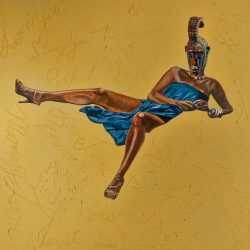 Painting by Margaret Rose Vendryes: Bobo Minnie, African Diva, available at Childs Gallery, Boston