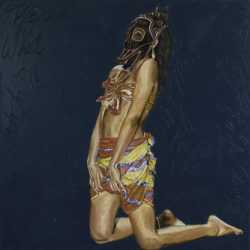 Painting by Margaret Rose Vendryes: Zamble Irene, African Diva, available at Childs Gallery, Boston