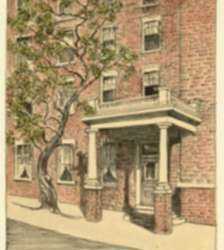 Print by Margaret Evelyn Whittemore: Planter's House, Leavenworth [Kansas], represented by Childs Gallery
