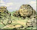 Print by Margaret Evelyn Whittemore: Rock City [Kansas], represented by Childs Gallery