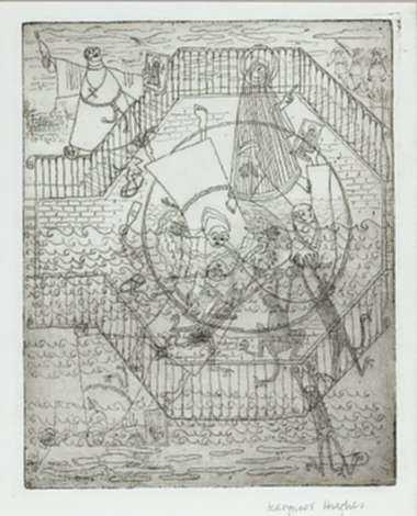 Print by Margaret Hughes: [Judgement Day], represented by Childs Gallery
