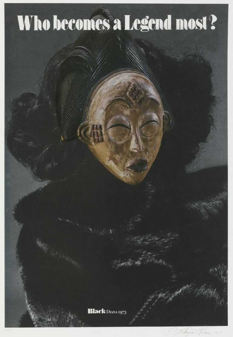 Print By Margaret Rose Vendryes: Blackglam Legends: Black Diana 1973 At Childs Gallery
