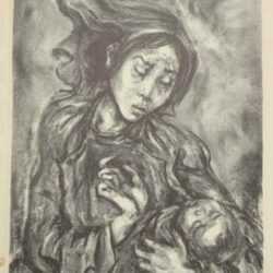 Print by Marion Greenwood: Lament, represented by Childs Gallery