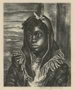Print By Marion Greenwood: The Fringed Scarf At Childs Gallery