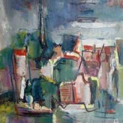 Painting by Marion Huse: [European Village], represented by Childs Gallery