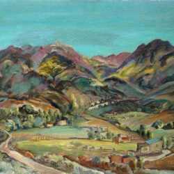Painting by Marion Huse: New Mexico Landscape, represented by Childs Gallery