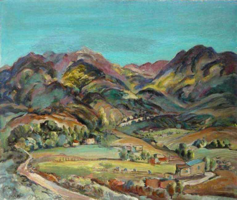 Painting by Marion Huse: New Mexico Landscape, represented by Childs Gallery