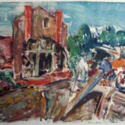 Print by Marion Huse: Ruins - Italy, represented by Childs Gallery