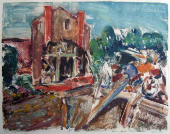 Print by Marion Huse: Ruins - Italy, represented by Childs Gallery