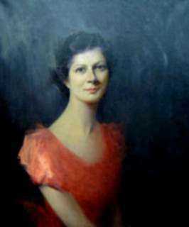 Painting by Marion Patten: A Jewel [Portrait of Miss Norma Nasmyth, Cypress Street Broo, represented by Childs Gallery