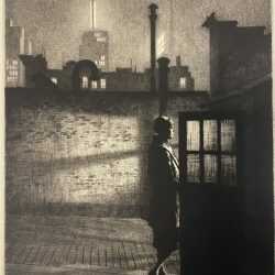 Print by Martin Lewis: Little Penthouse, available at Childs Gallery, Boston