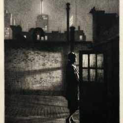 Print by Martin Lewis: Little Penthouse, available at Childs Gallery, Boston