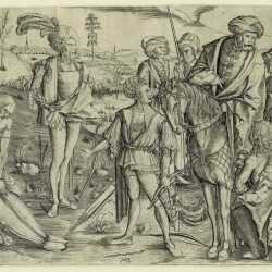 Print By Matthäus Zasinger: King's Sons Shooting Their Father's Corpse At Childs Gallery