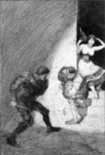 Print by Max Klinger: Rivalen (Rivals), represented by Childs Gallery