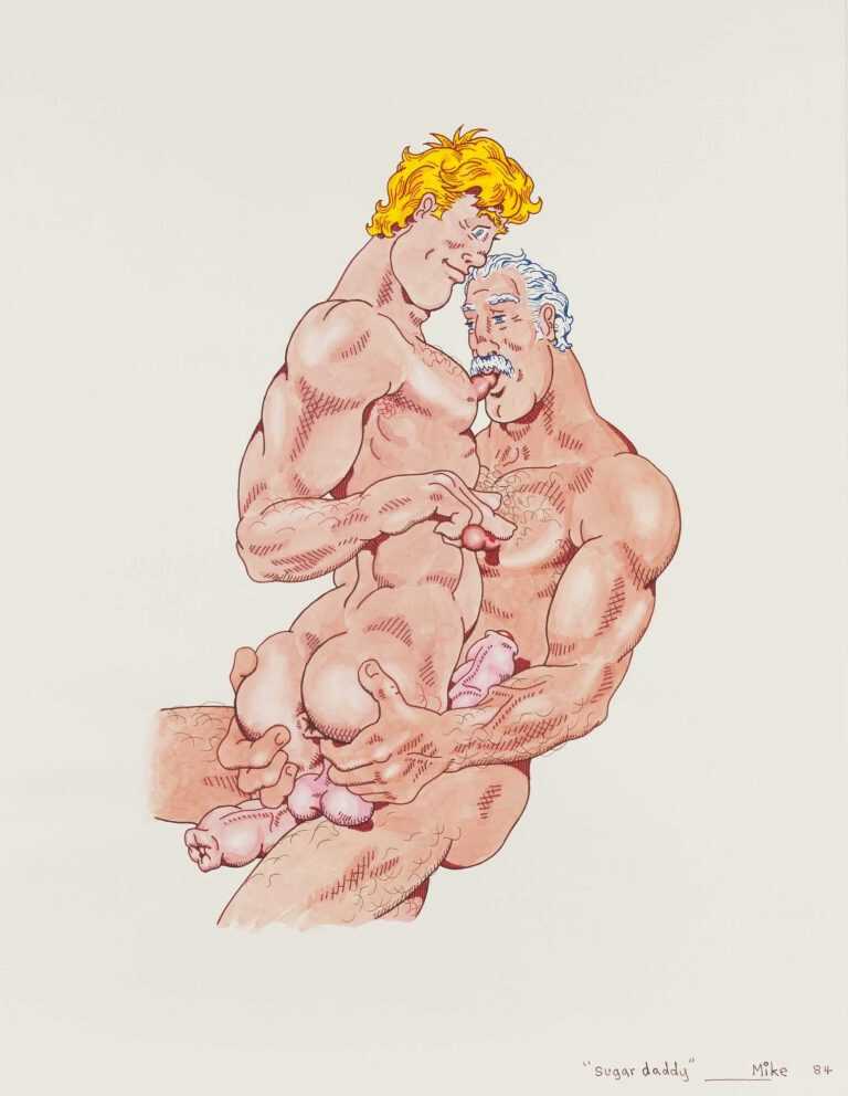 Drawing By Mike Kuchar: Sugar Daddy At Childs Gallery