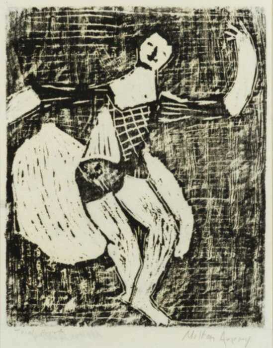 Print by Milton Avery: Dancer, represented by Childs Gallery