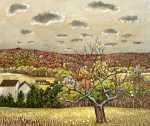 Painting by Molly Luce: End of the Orchard, available at Childs Gallery, Boston