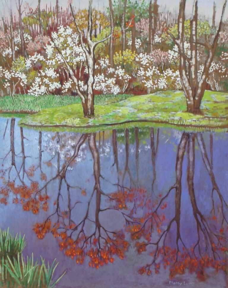 Painting By Molly Luce: Reflections At Childs Gallery