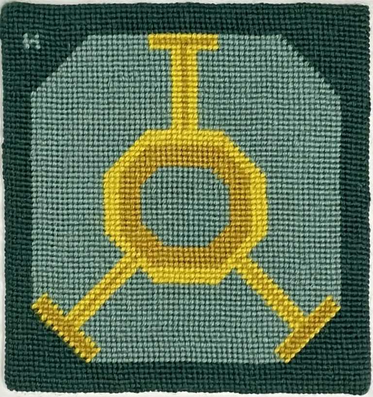Textile by Natalie Hays Hammond: Symbol of the Three Rayed Sun in the Vault of the Heavens, available at Childs Gallery, Boston