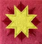 Textile by Natalie Hays Hammond: The Star of Regeneration, available at Childs Gallery, Boston