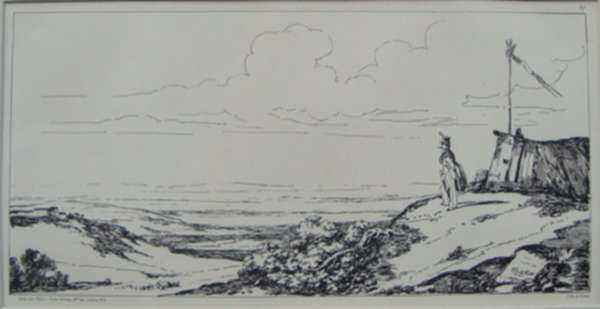 Print by Nicolas Toussaint Charlet: Paysage, represented by Childs Gallery