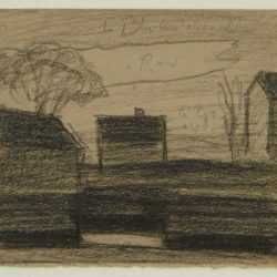 Drawing by Oscar Bluemner: Port at Upper Plane, Bloomfield, represented by Childs Gallery