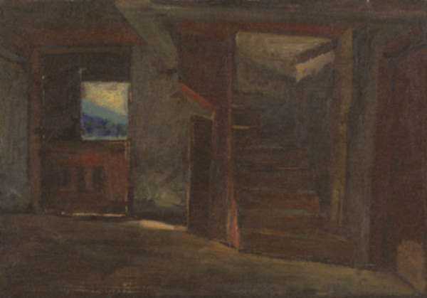 Painting by Otto Heinigke: [Inside], represented by Childs Gallery