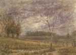 Watercolor by Otto Heinigke: [The Field at Dusk], represented by Childs Gallery