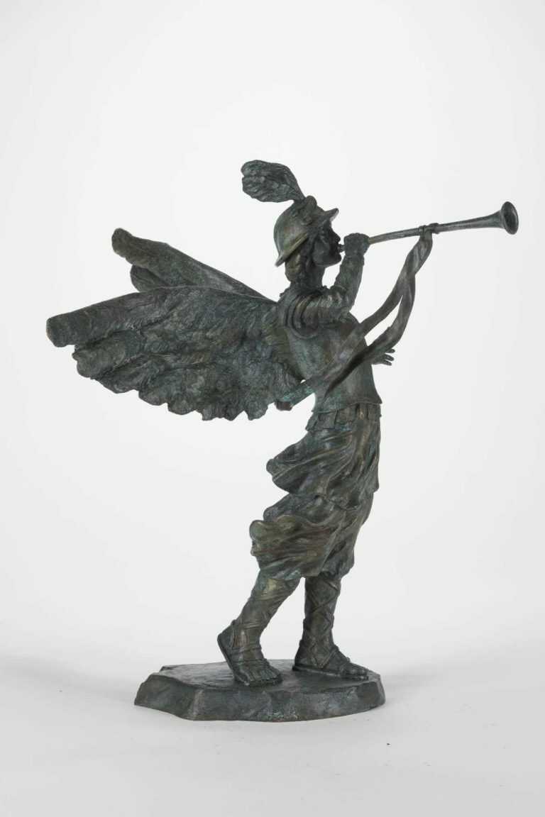 Sculpture By Pablo Eduardo: Maquette For Archangel Gabriel At Childs Gallery