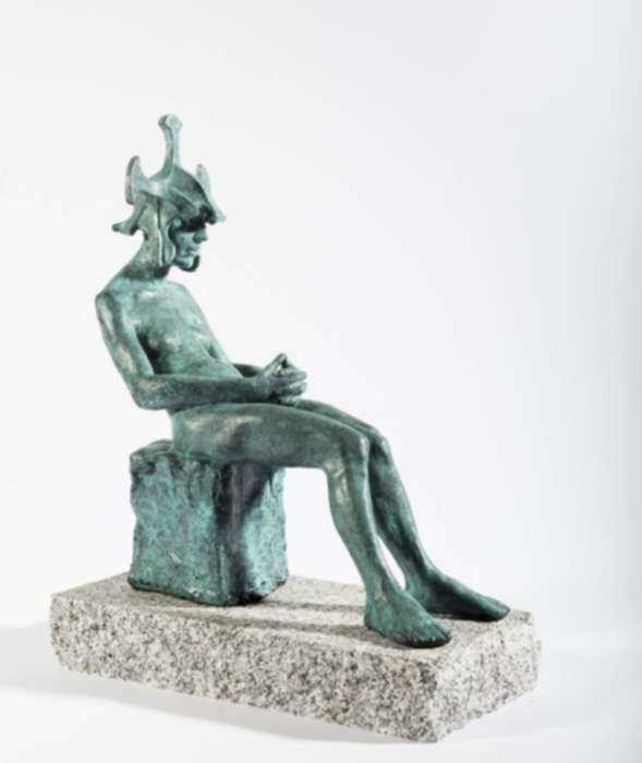 Sculpture by Pablo Eduardo: Rhythms of Nature: Figure VI, represented by Childs Gallery