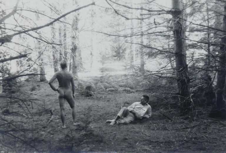 Photograph by PaJaMa (Paul Cadmus, Jared French, Margaret French): Paul Cadmus and Nude, available at Childs Gallery, Boston